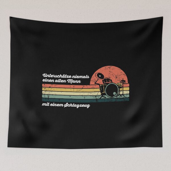 Item preview, Never underestimate an old man with drums designed and sold by noahs-shop.