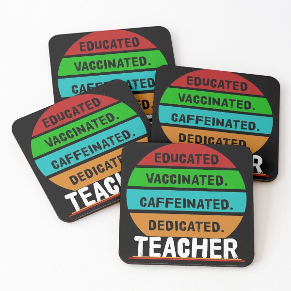 Item preview,  Educated Vaccinated Caffeinated Dedicated Teacher designed and sold by Gamers Hub.
