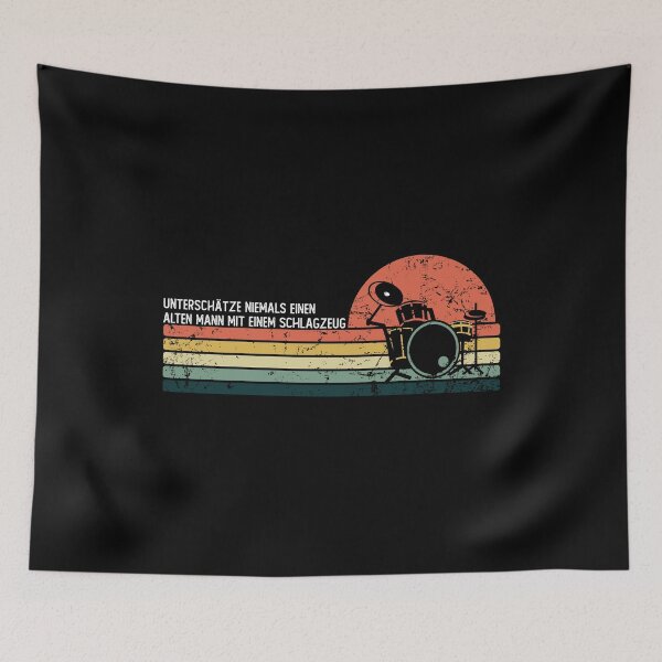 Item preview, Never underestimate an old man with drums designed and sold by noahs-shop.