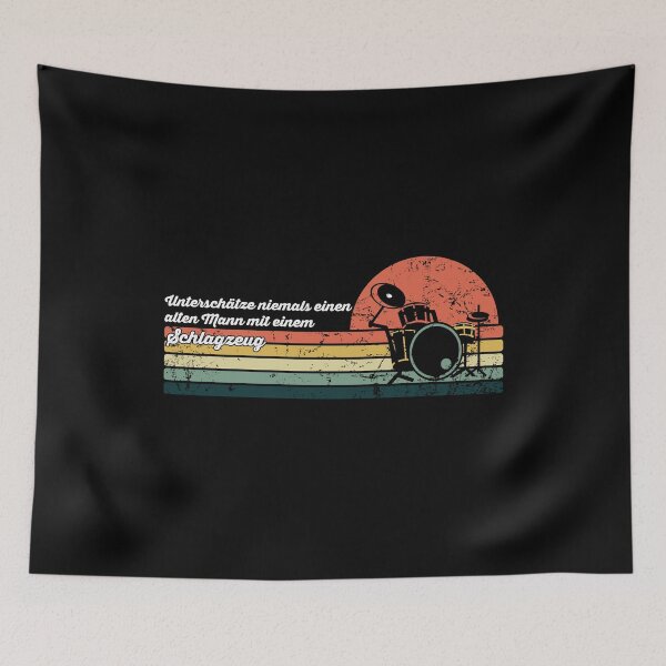 Item preview, Never underestimate an old man with drums designed and sold by noahs-shop.