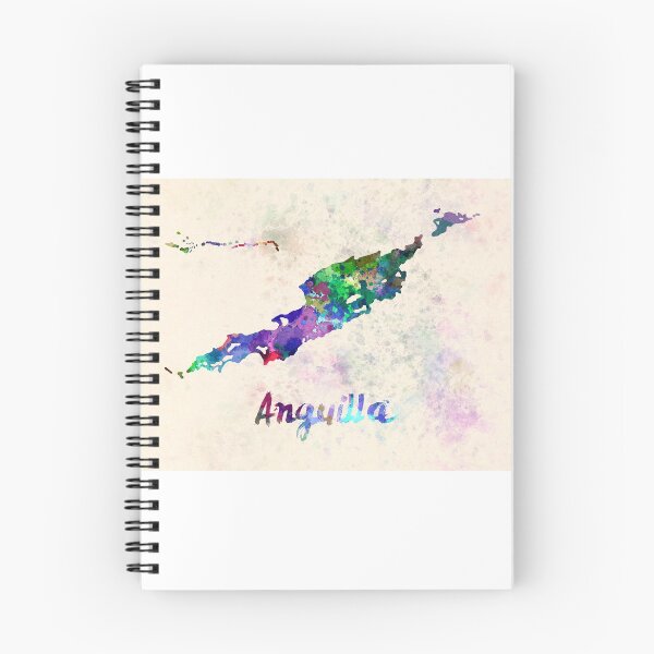 Item preview, Anguilla watercolor map designed and sold by paulrommer.