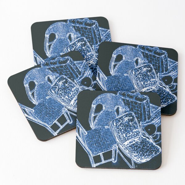 Item preview, Chair Story in Blue and Black designed and sold by Anne Huth.