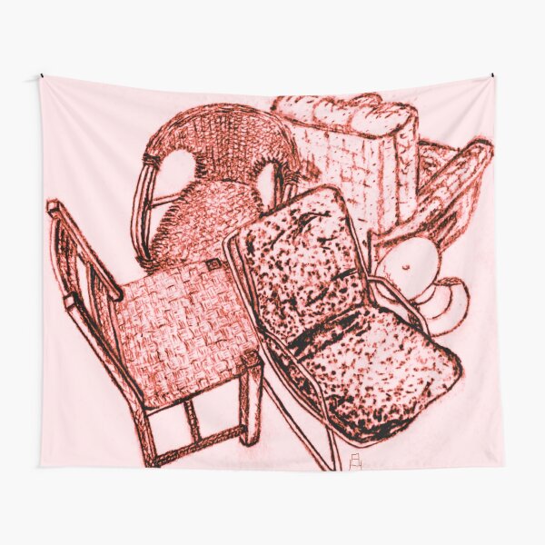 Chair Story in Red Tapestry