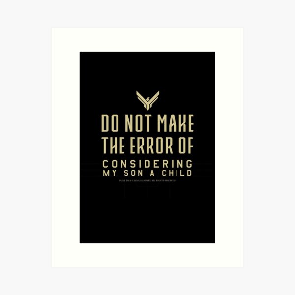 Item preview, Dune - Do not make the error designed and sold by Nikkokikko.