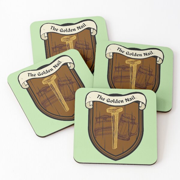 Item preview, The Golden Nail Inn sign designed and sold by WeasleyHunter.