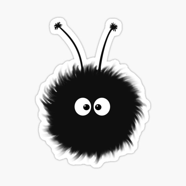 White Cute Dazzled Bug Sticker