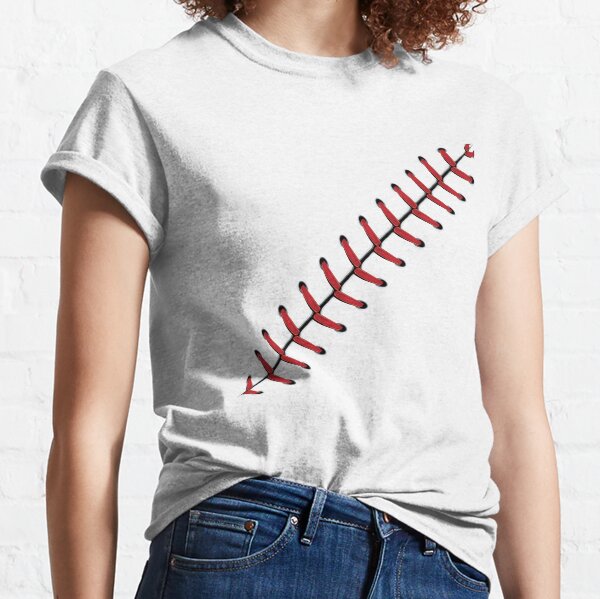 Baseball Lace Background 2 Classic T-Shirt