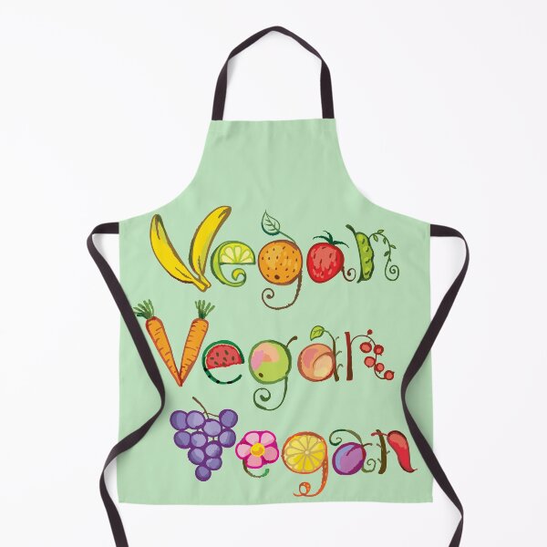 Item preview, Vegan. Hand drawn lettering. Colorful illustration designed and sold by fairytaleprints.