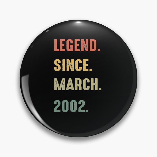 Item preview, Legend Since March 2002 19th Birthday 19 Years Old - birthday Gifts designed and sold by NSTeeDesign.