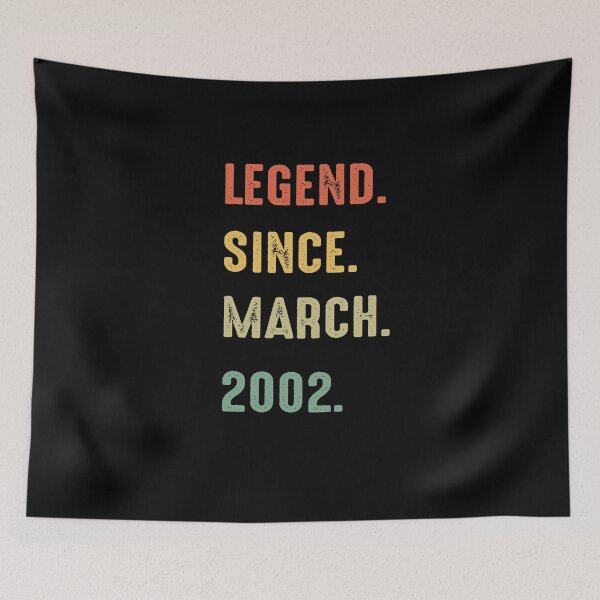 Item preview, Legend Since March 2002 19th Birthday 19 Years Old - birthday Gifts designed and sold by NSTeeDesign.