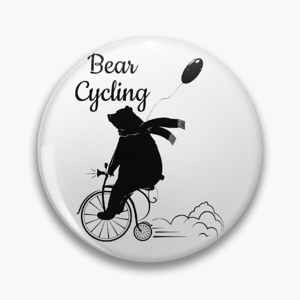 Item preview, Bear on Bike - Biker Bear - Funny Cycling Bear designed and sold by MakeMerry.
