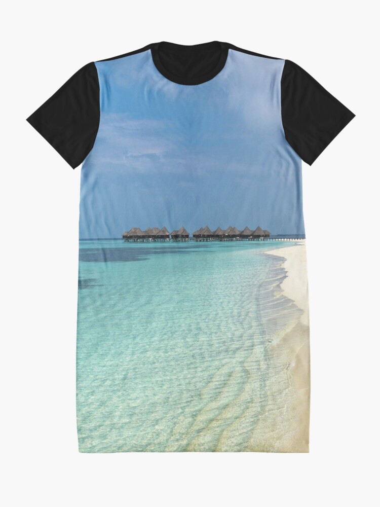 Thumbnail 3 of 5, Graphic T-Shirt Dress, Maldives designed and sold by JeanJohnJohn.