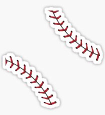 Baseball Lace Background 5 Sticker