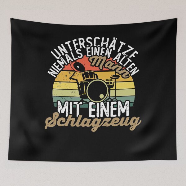 Item preview, Never underestimate an old man with drums designed and sold by noahs-shop.