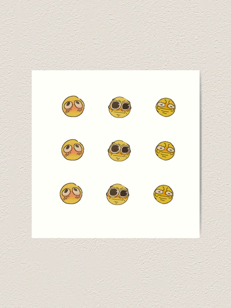 Cursed Emoji (Painted) | Art Print