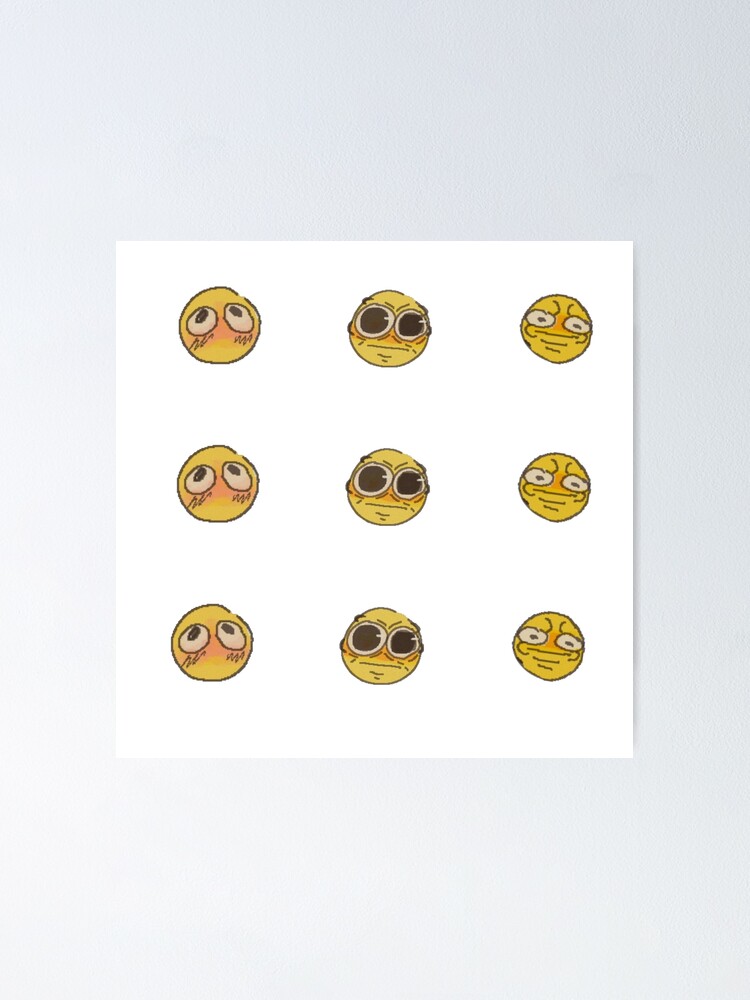 Cursed emoji funny emojis pack | Poster