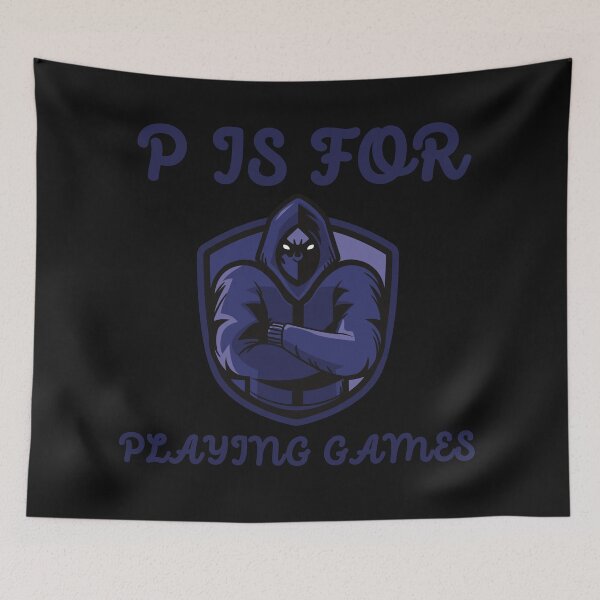 Item preview, P is for playing games designed and sold by HasnaanMohsin.