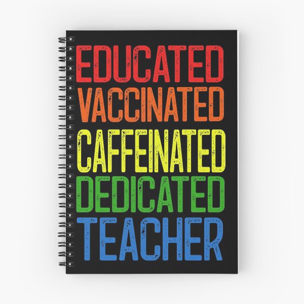 Item preview, educated vaccinated caffeinated dedicated teacher designed and sold by env1nada.