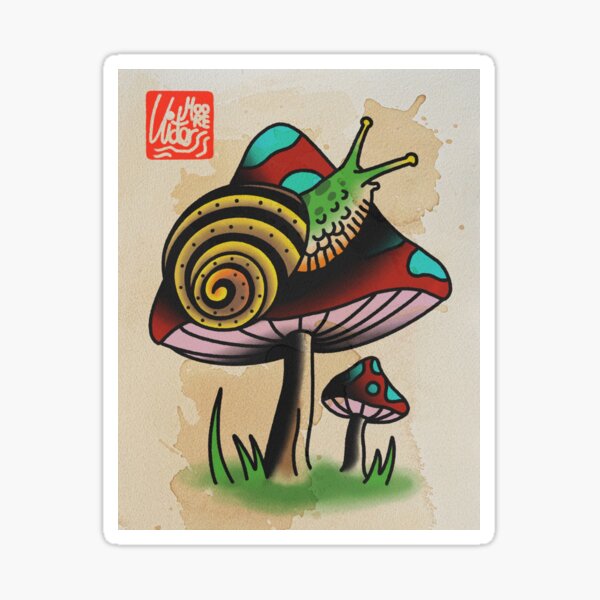 Snail Art Tattoo Posters for Sale  Redbubble