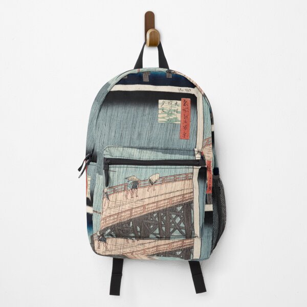 Item preview, Sudden Shower over Shin-Ohashi Bridge and Atake ( Rain ) designed and sold by ClassicPixl.