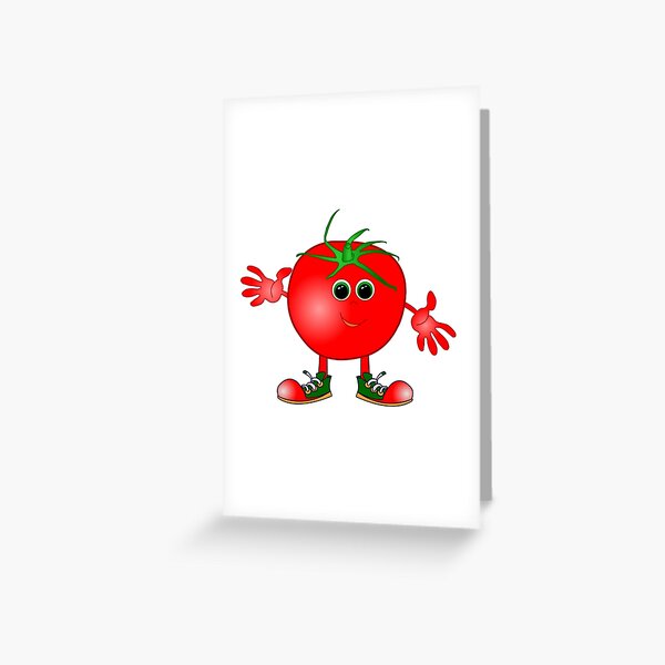 happy tomato Greeting Card