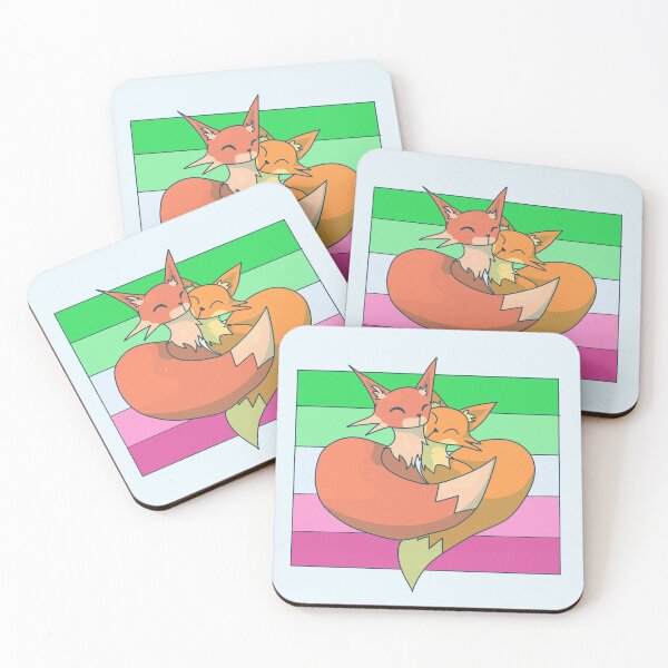 Item preview, Snuggling Abrosexual Foxes designed and sold by ForTheFrogWar.