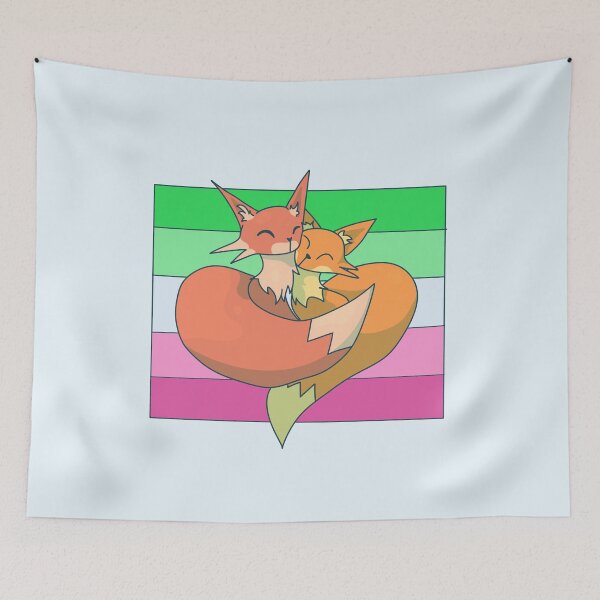 Item preview, Snuggling Abrosexual Foxes designed and sold by ForTheFrogWar.