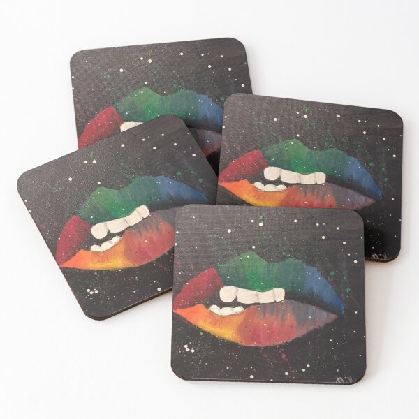 Item preview, Biting Rainbow Lips designed and sold by NikiNaks.