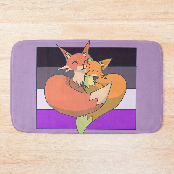 Item preview, Snuggling Asexual Foxes designed and sold by ForTheFrogWar.