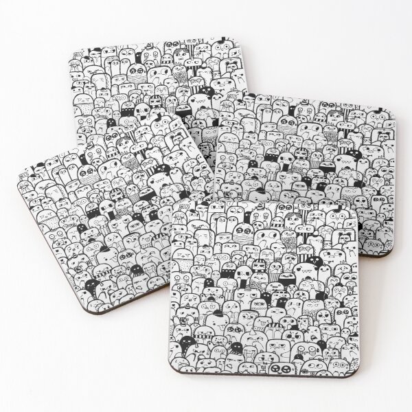 Item preview, Kawaii doodle art monsters designed and sold by MariiaCreation.