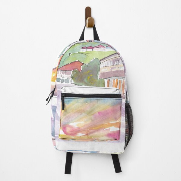 Item preview, Gustavia St Barts Street Scene At Sunset designed and sold by artshop77.