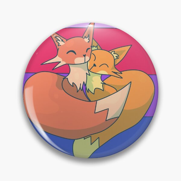 Item preview, Bisexual Snuggling Foxes designed and sold by ForTheFrogWar.