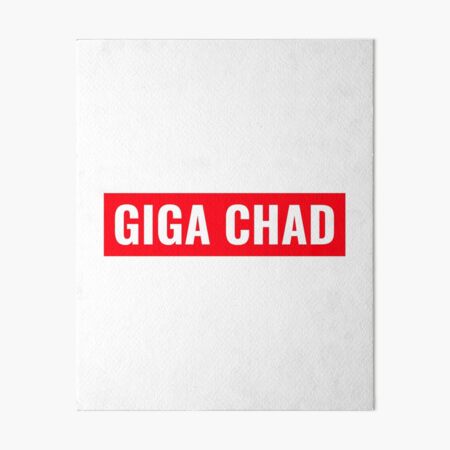 Minimal Giga Chad | Art Board Print