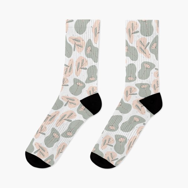Item preview, Floral Pattern Design (Pattern) / Flowers Flowers Leaves / Pink Gray / Dots and Splashes of Color / Procreate designed and sold by rinoart.
