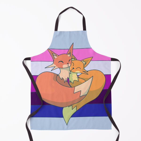 Item preview, Snuggling Genderfluid Foxes designed and sold by ForTheFrogWar.