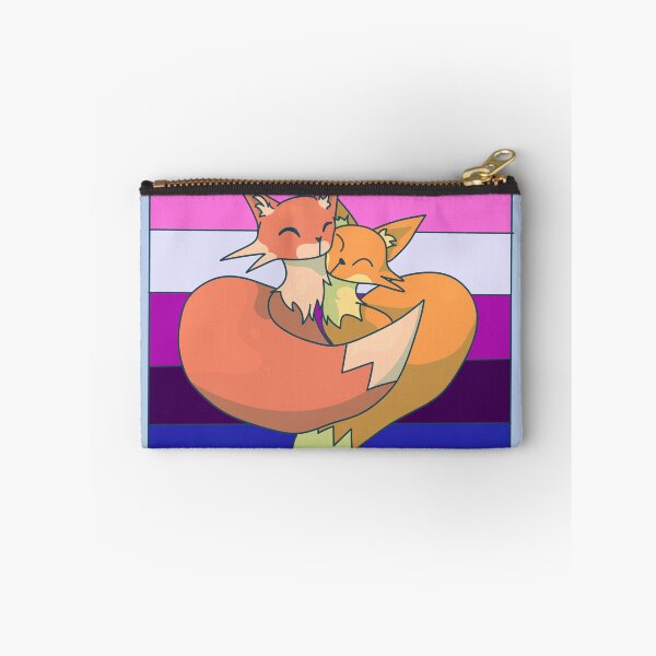 Item preview, Snuggling Genderfluid Foxes designed and sold by ForTheFrogWar.