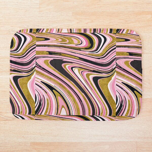 Item preview, Glitter Gold & Pink with Black Background Digital Paper Seamless Pattern designed and sold by Marshelto.