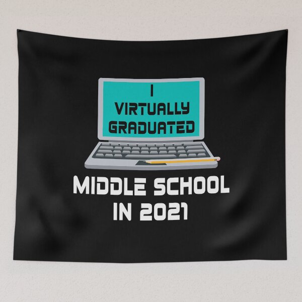 Item preview, I Virtually Graduated MIDDLE SCHOOL IN 2021 Quarantine designed and sold by MagicBoutique.