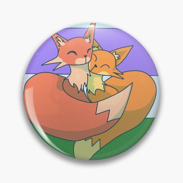 Item preview, Snuggling Genderqueer Foxes designed and sold by ForTheFrogWar.