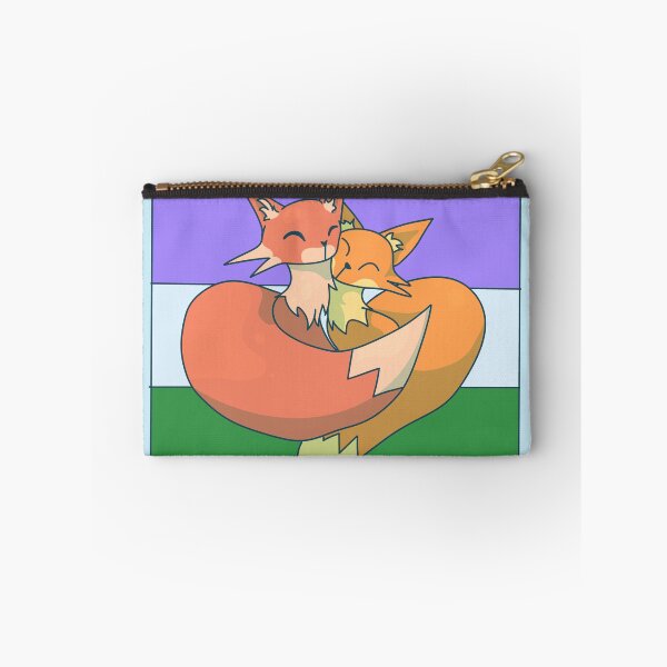Item preview, Snuggling Genderqueer Foxes designed and sold by ForTheFrogWar.