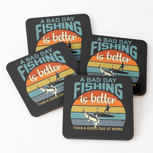 Item preview, A bad day fishing is better than a good day at work designed and sold by skulltshirt.