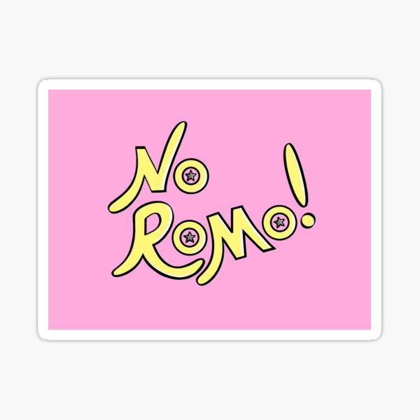 No Romo! Pink Sticker