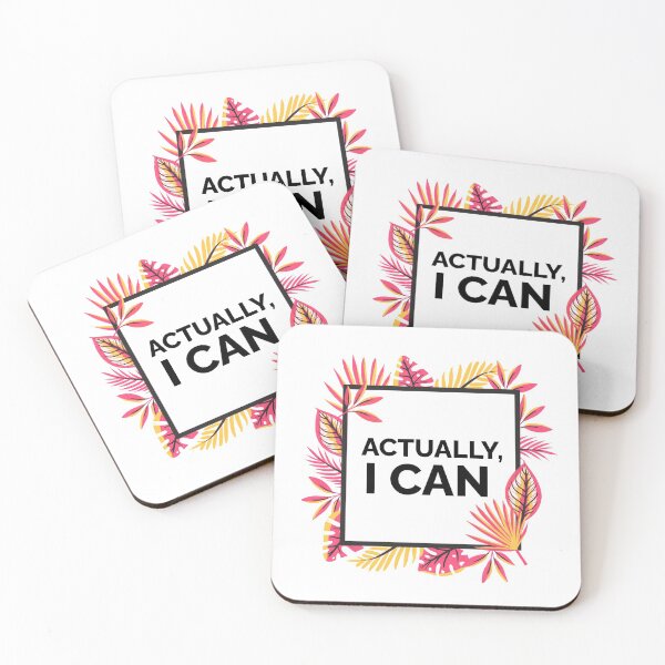Item preview, Actually I Can - Empowering Quote designed and sold by silverhexagon.