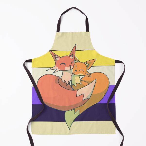 Item preview, Snuggling Nonbinary Foxes designed and sold by ForTheFrogWar.
