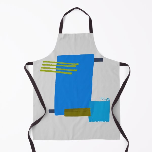Item preview, Blue Square Khaki Lines Abstract Artwork No1 Japandi style 2022 designed and sold by dreamofdenim.