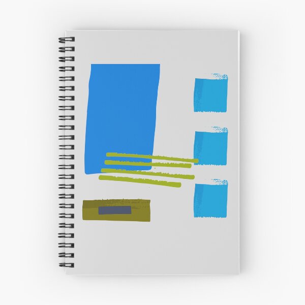 Item preview, Blue Square Khaki Lines Abstract Artwork No2 Japandi style 2022 designed and sold by dreamofdenim.