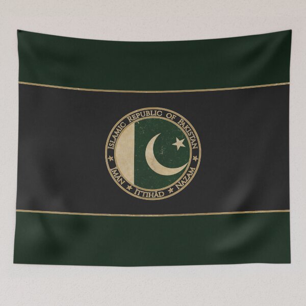 Item preview, Vintage Islamic Republic of Pakistan Asia Asian Flag designed and sold by DragonXX.