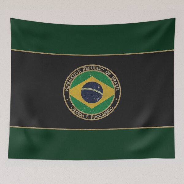 Item preview, Vintage Federative Republic of Brazil USA South America United States Flag designed and sold by DragonXX.