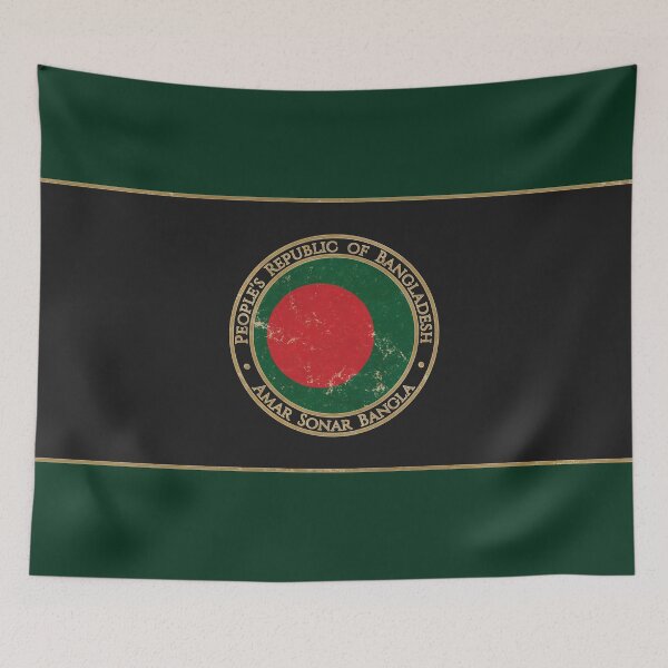 Item preview, Vintage Peoples Republic of Bangladesh Asia Asian Flag designed and sold by DragonXX.