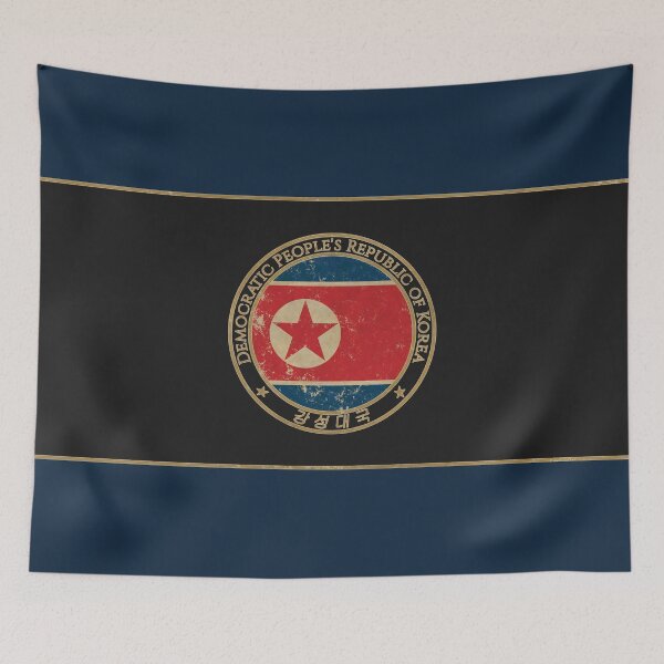 Item preview, Vintage Democratic Peoples Republic of Korea North Asia Asian Flag designed and sold by DragonXX.